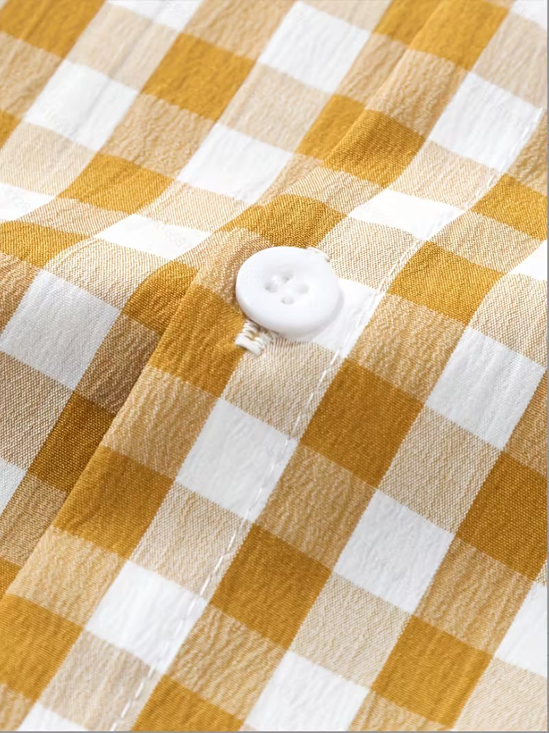 Camisa Cuadrille Ocre