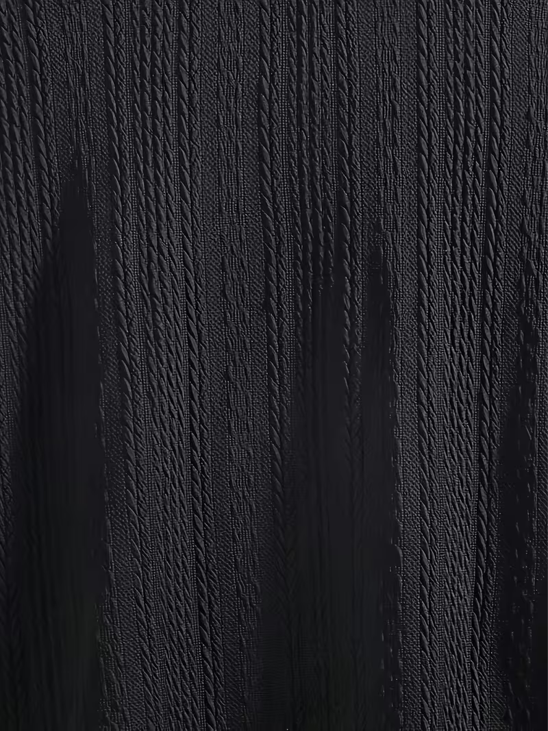 Camisa Trenzada Negra