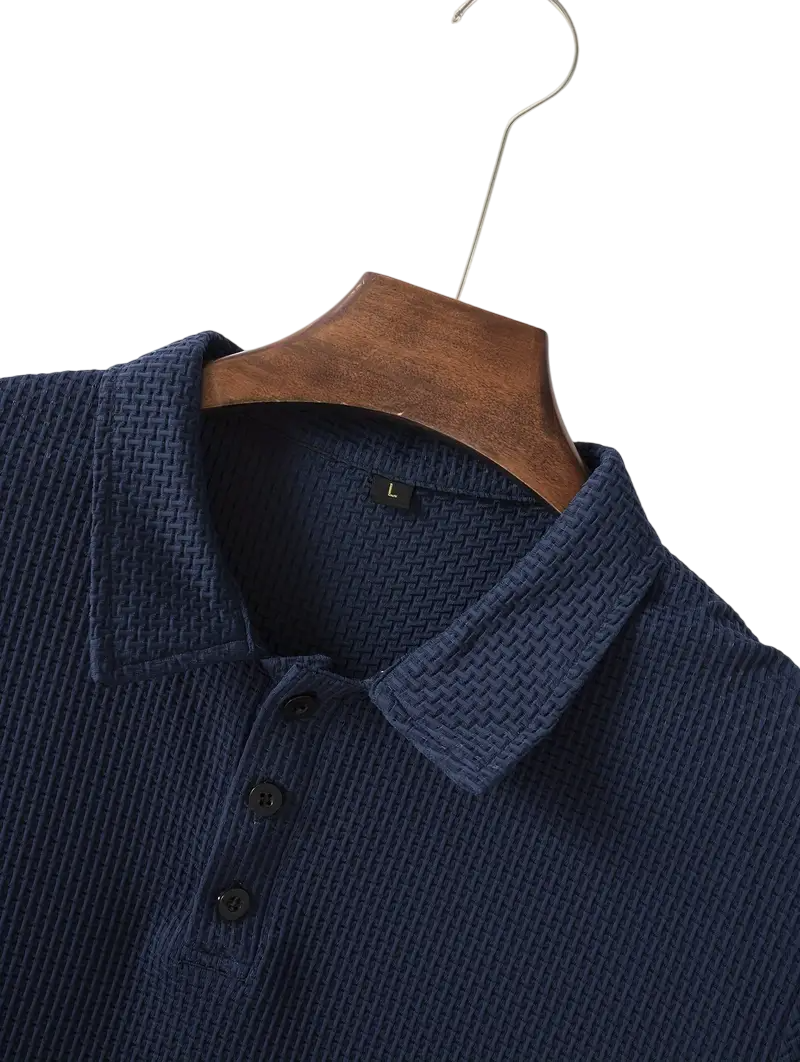 Polo Marino con Textura