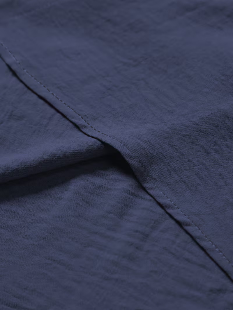 Camisa White Botton Navy