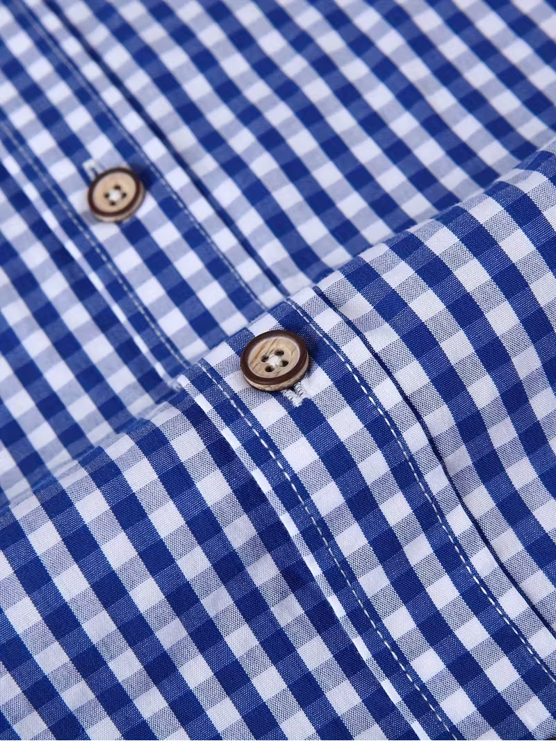 Camisa Gingham Azul