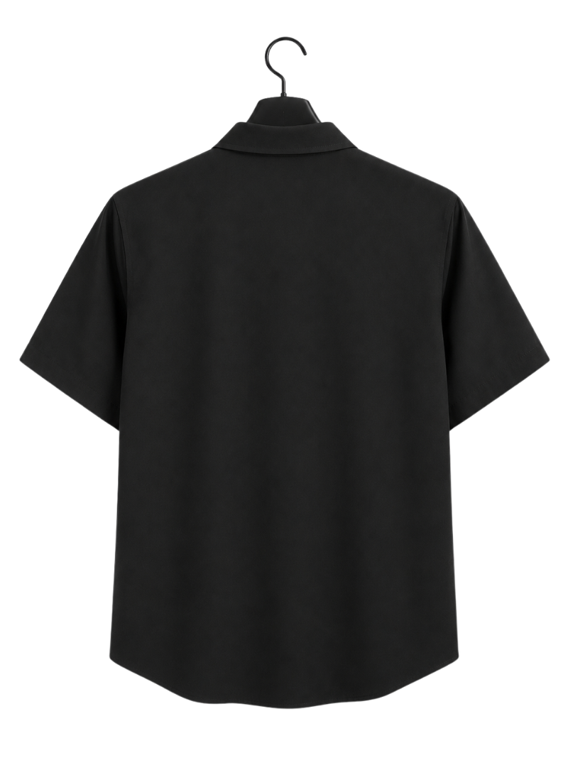 Camisa Negra White Button