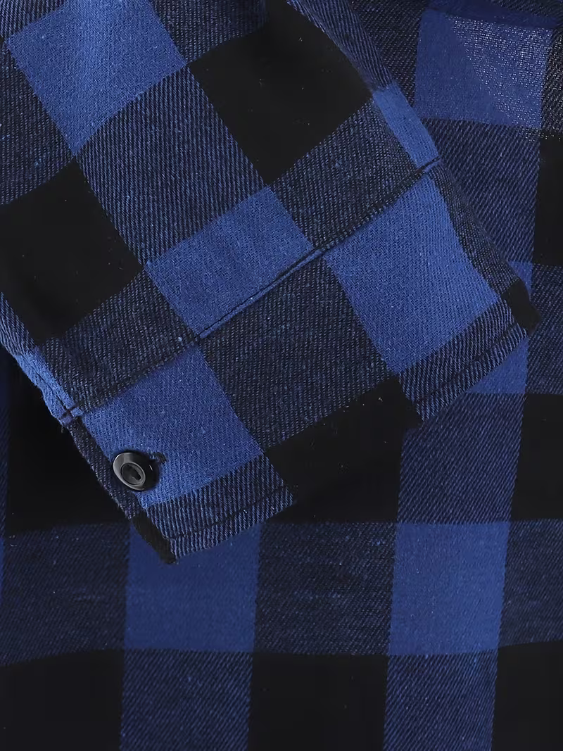 Camisola Cuadros Azul Negro