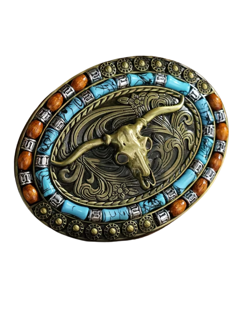 Hebilla Skeleton Bull Bronze