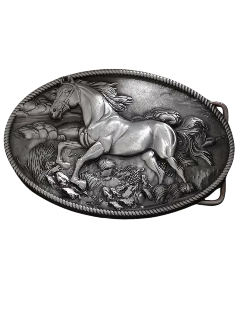 Hebilla Wild Horse Silver