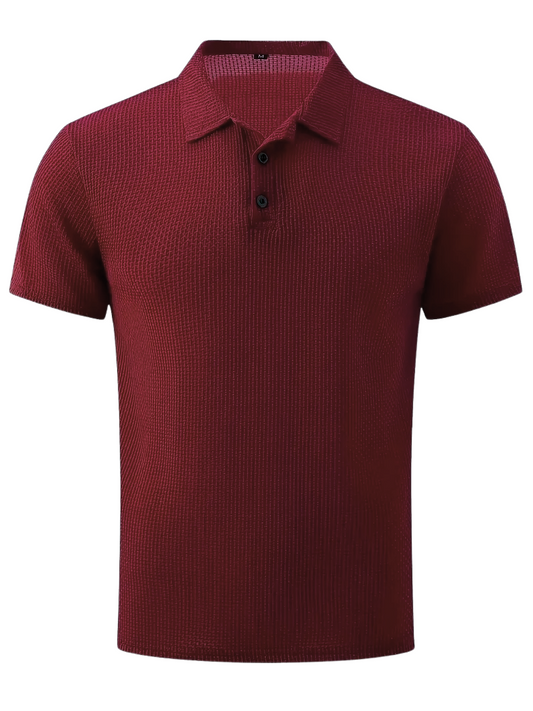Polo Borgoña con Textura