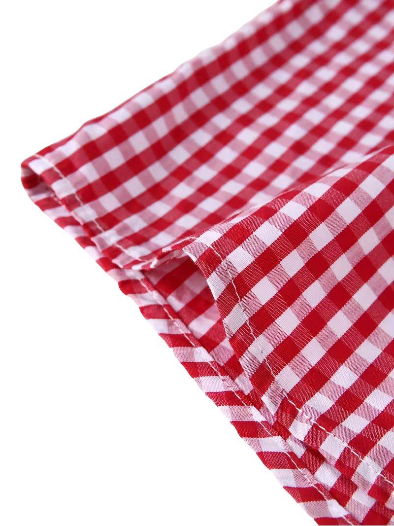 Camisa Gingham Roja