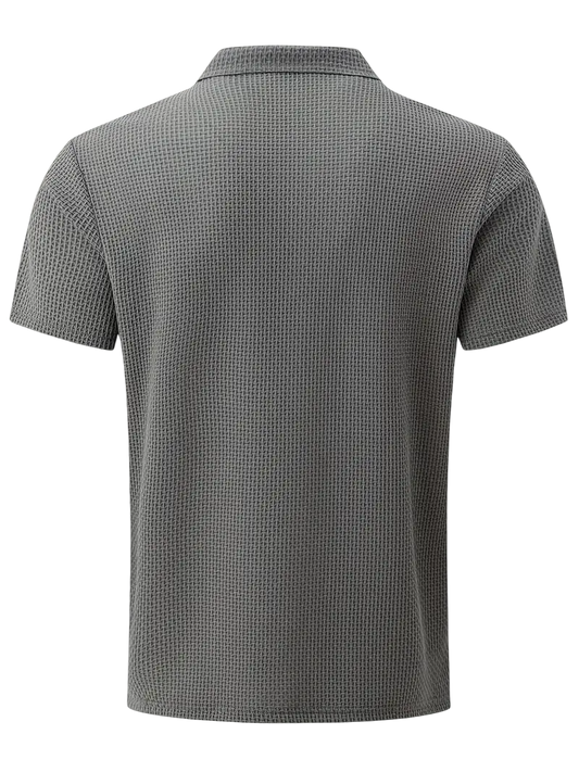 Polo Plata con Textura