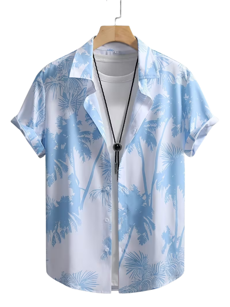 Camisa Palma Celeste