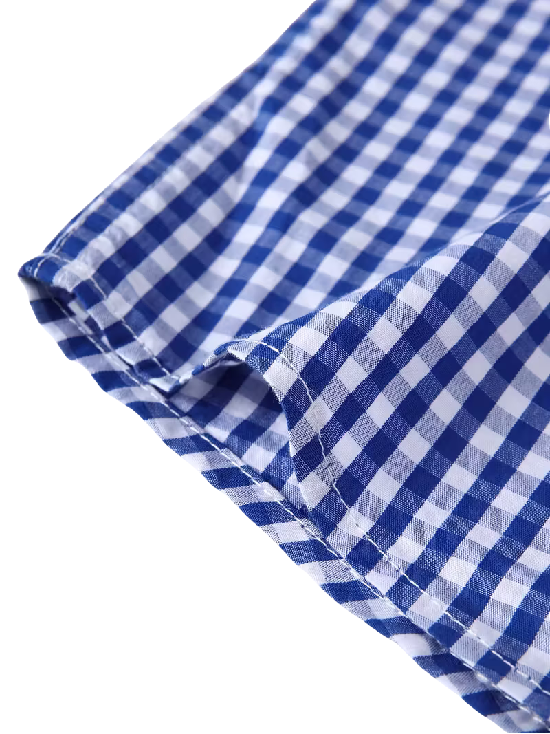 Camisa Gingham Azul