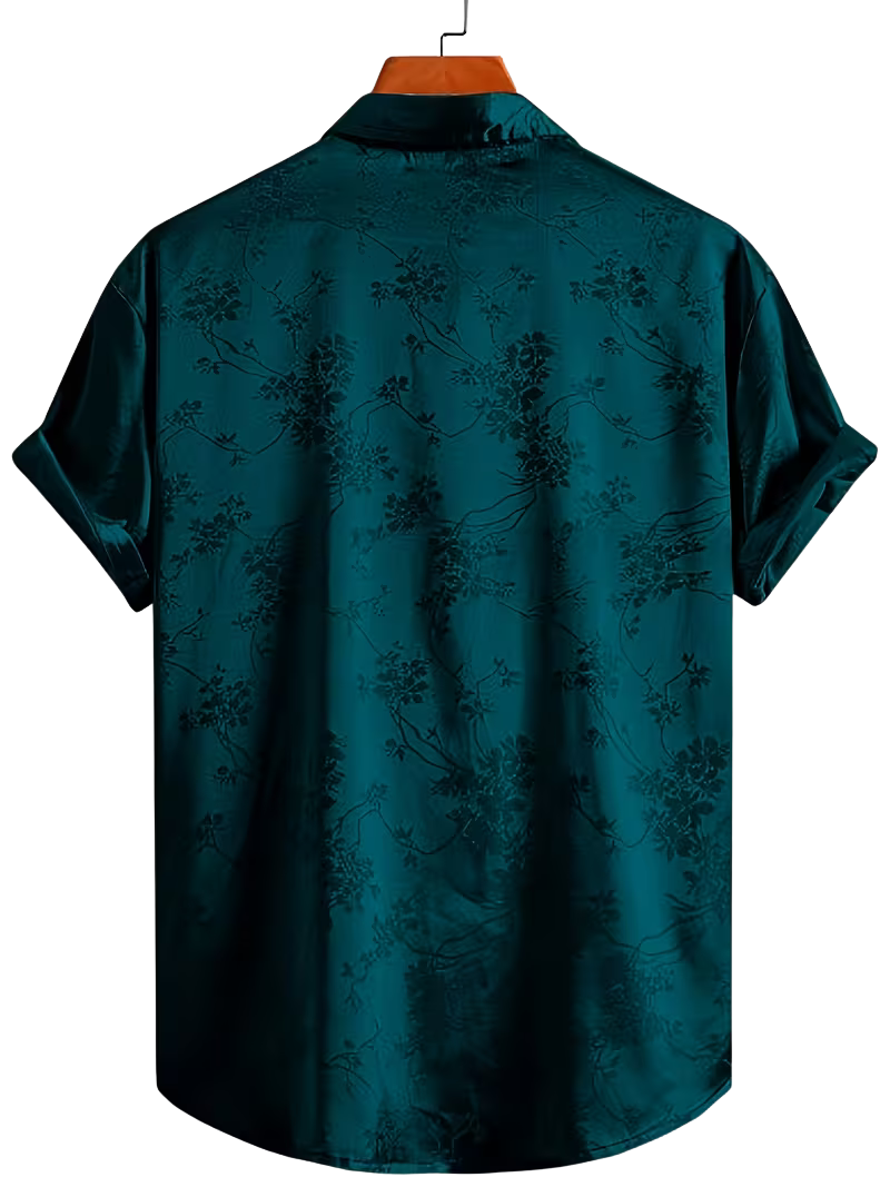 Camisa Silken Hazel Verde Oscuro