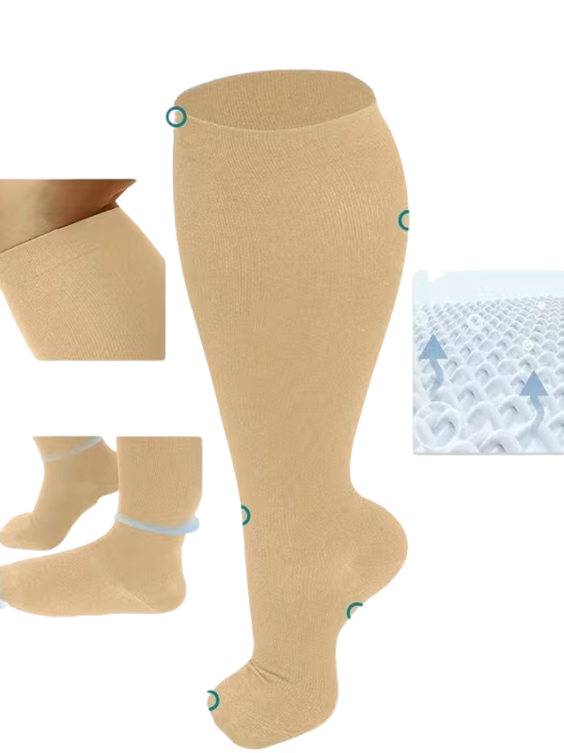 1 Par de Calcetas Beige