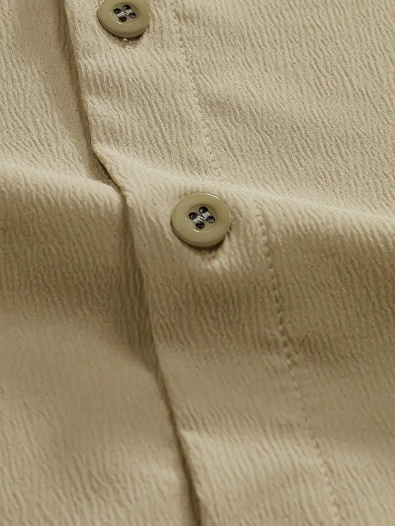 Camisa Crepé Beige