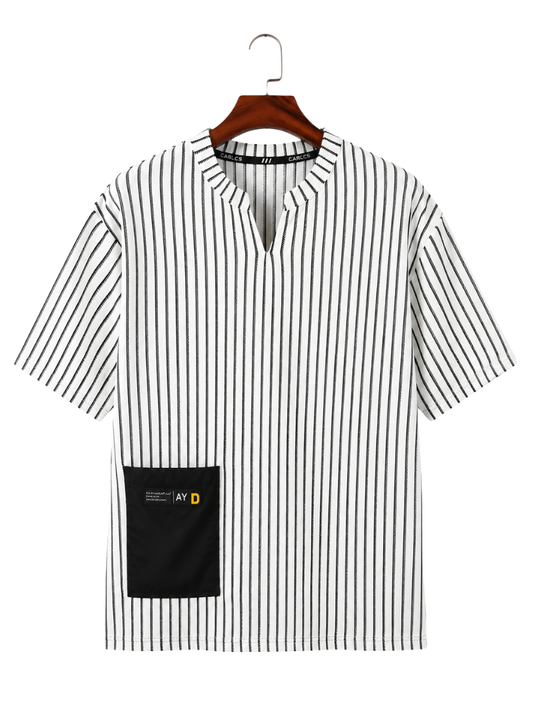 Camiseta Parche Lines White