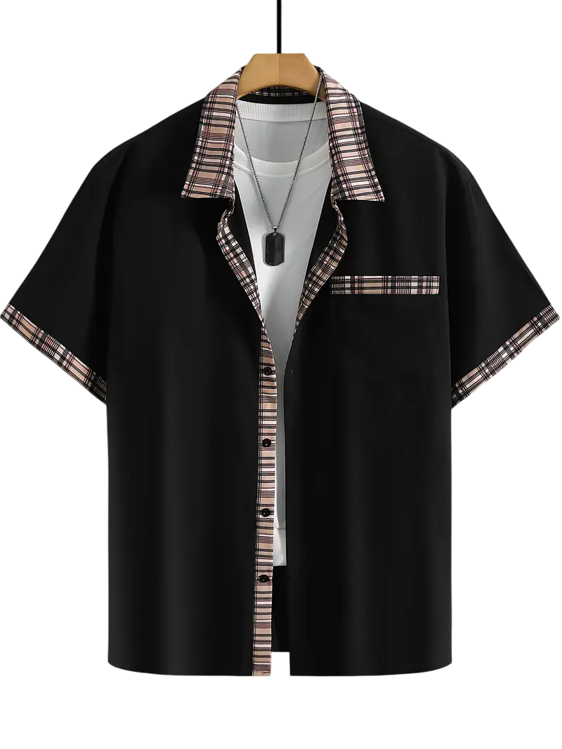 Camisa Tweed Black