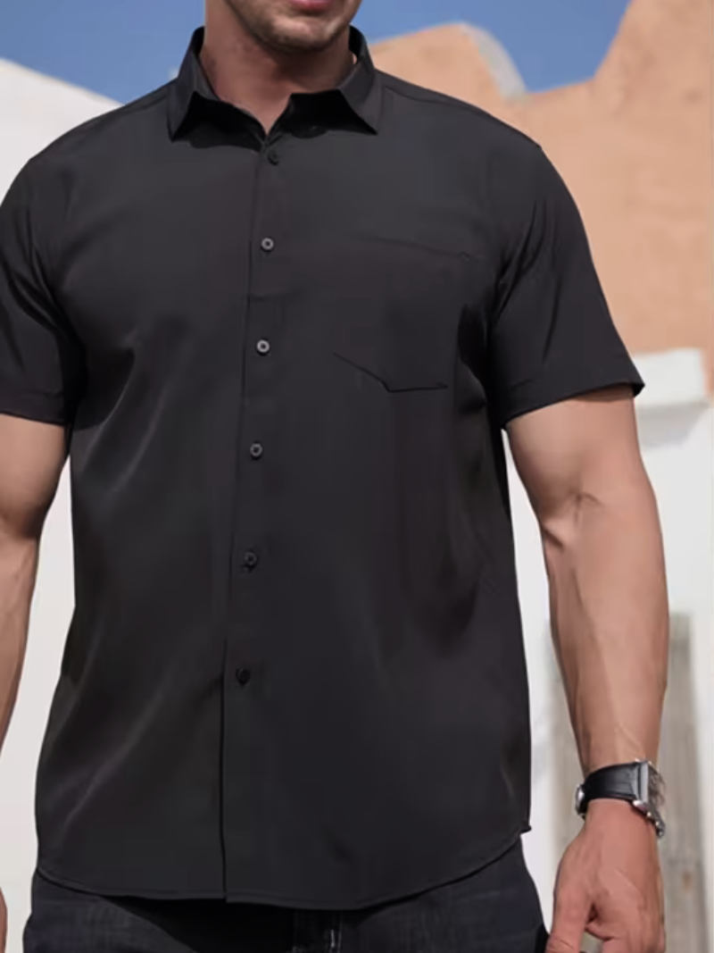 Camisa Lisa Seventy Three Black