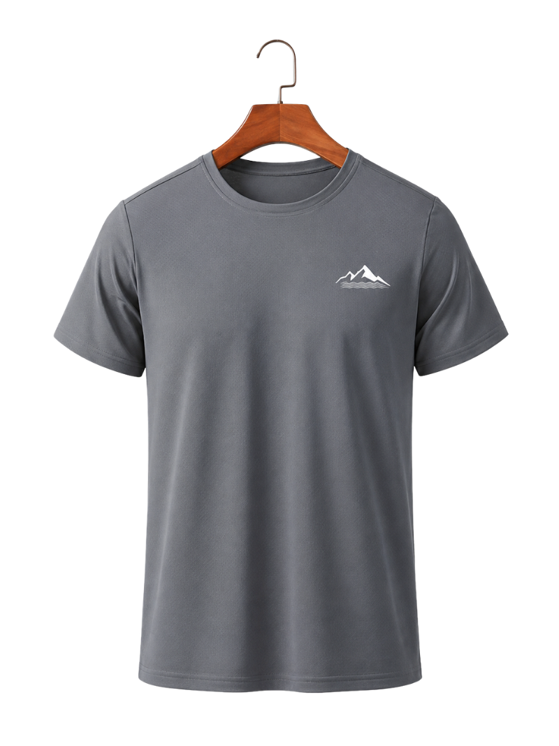 Camiseta Mountain Po Gris