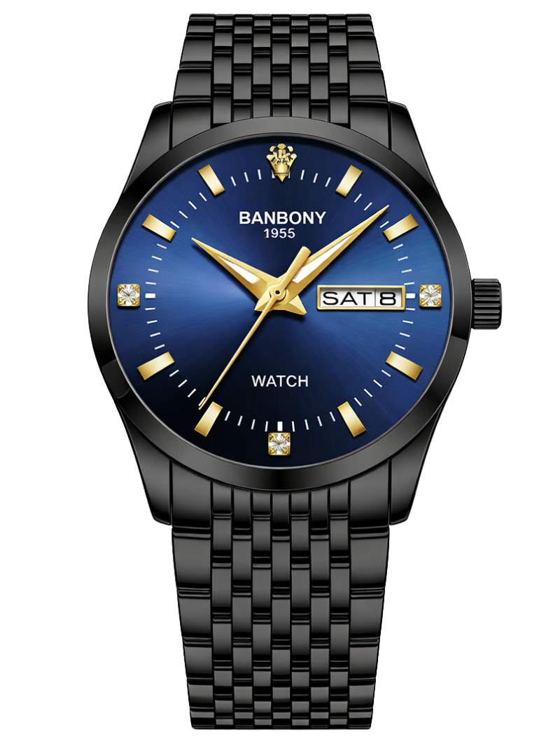 Reloj Banbony Negro Azul