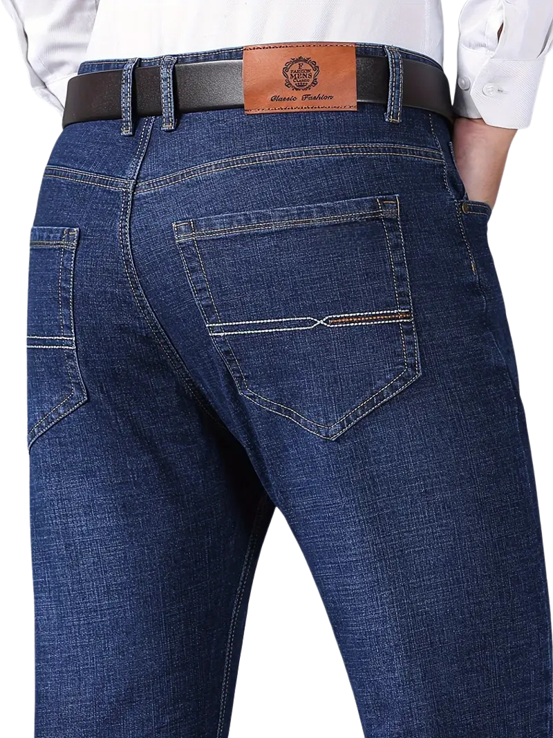 Pantalón Denim Marino