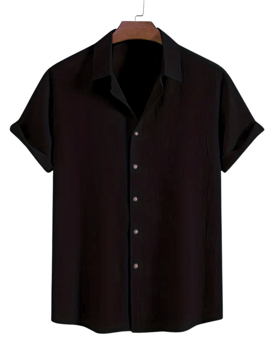 Camisa Negra Amaderada