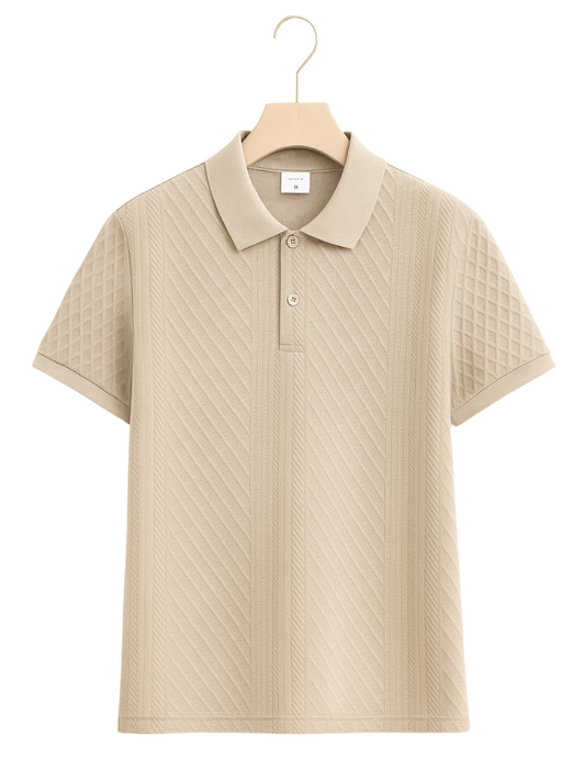 Polo Henley Beige