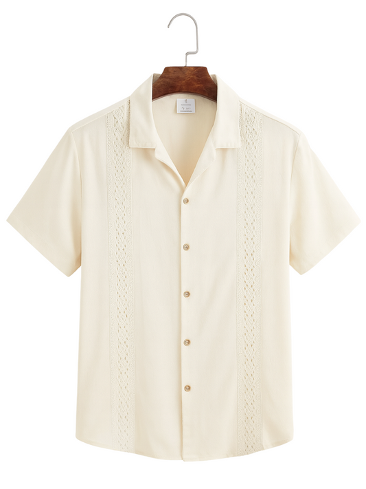 Guayabera Cruzada Beige