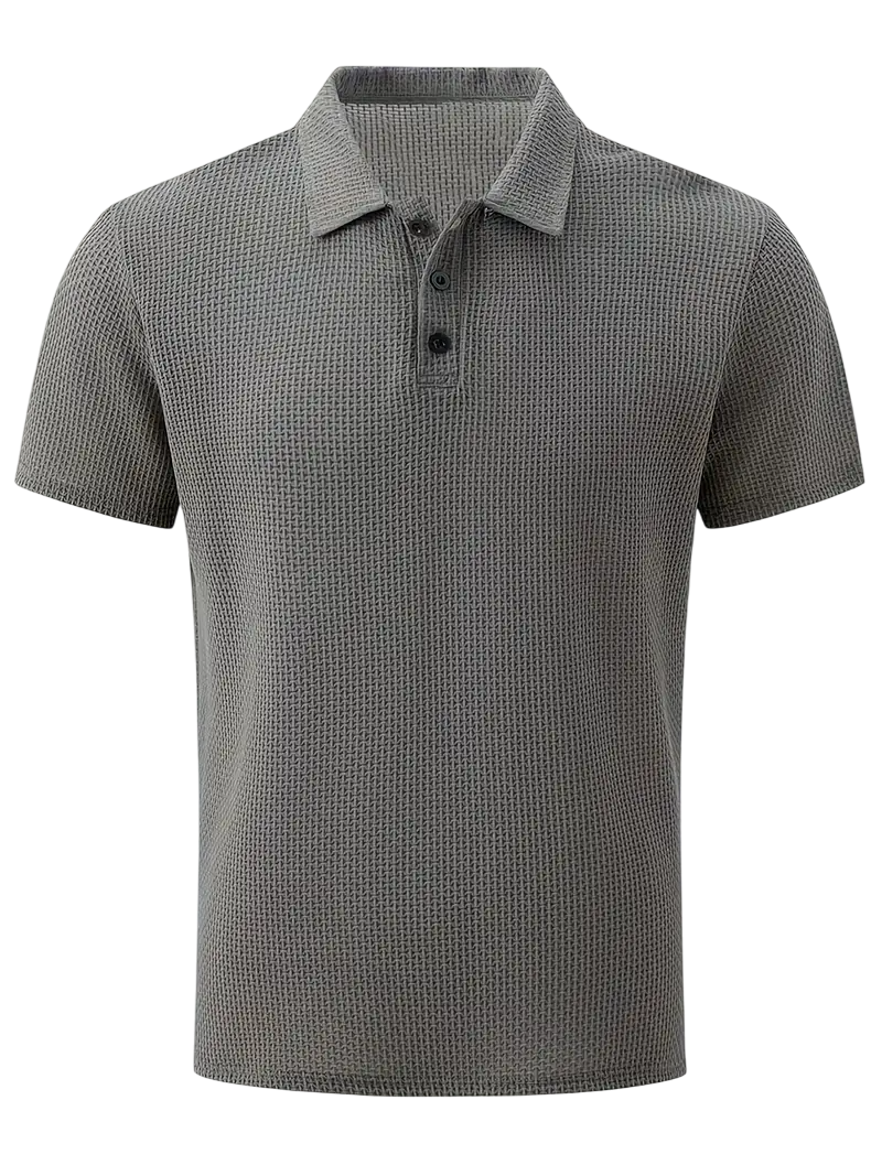 Polo Plata con Textura