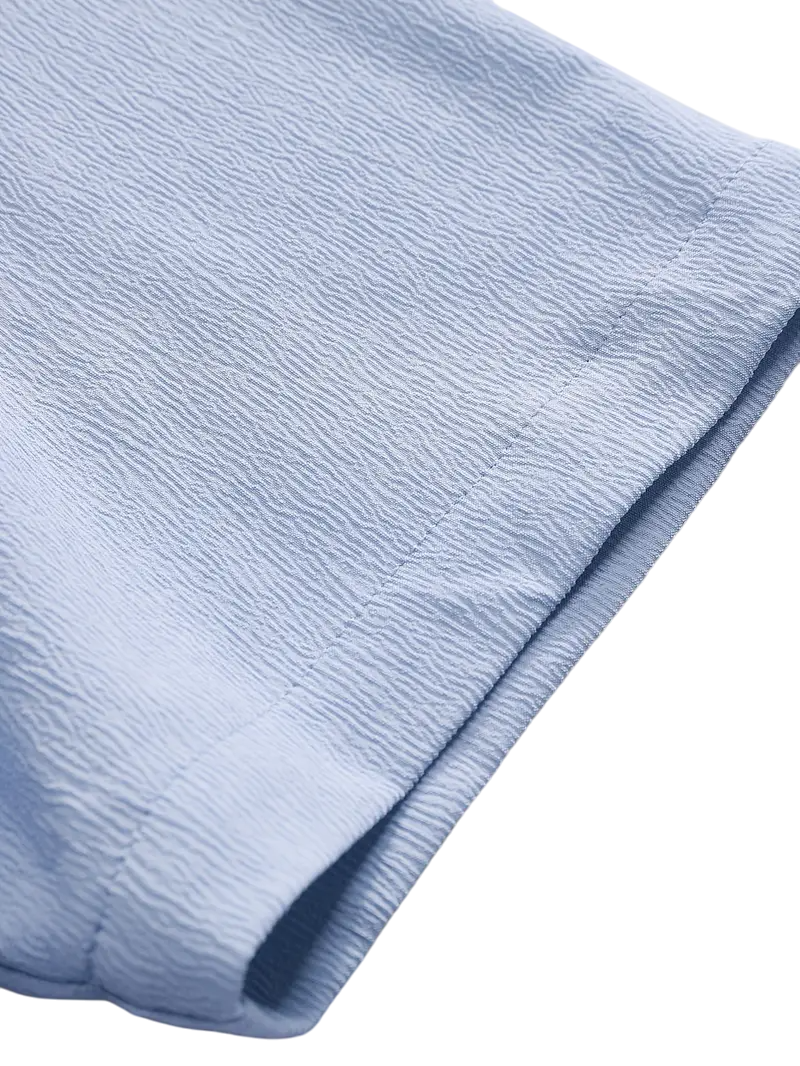 Camisa Crepé Celeste