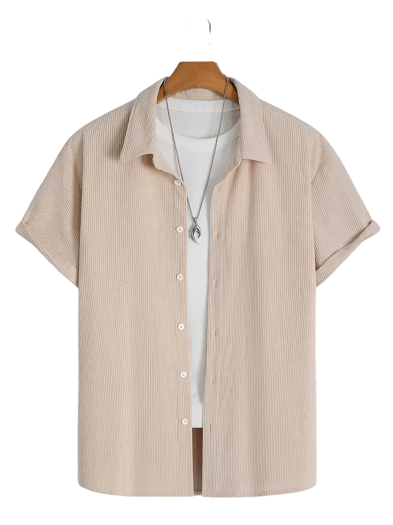 Camisa Canalé Beige