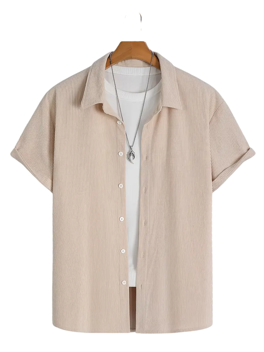 Camisa Canalé Beige
