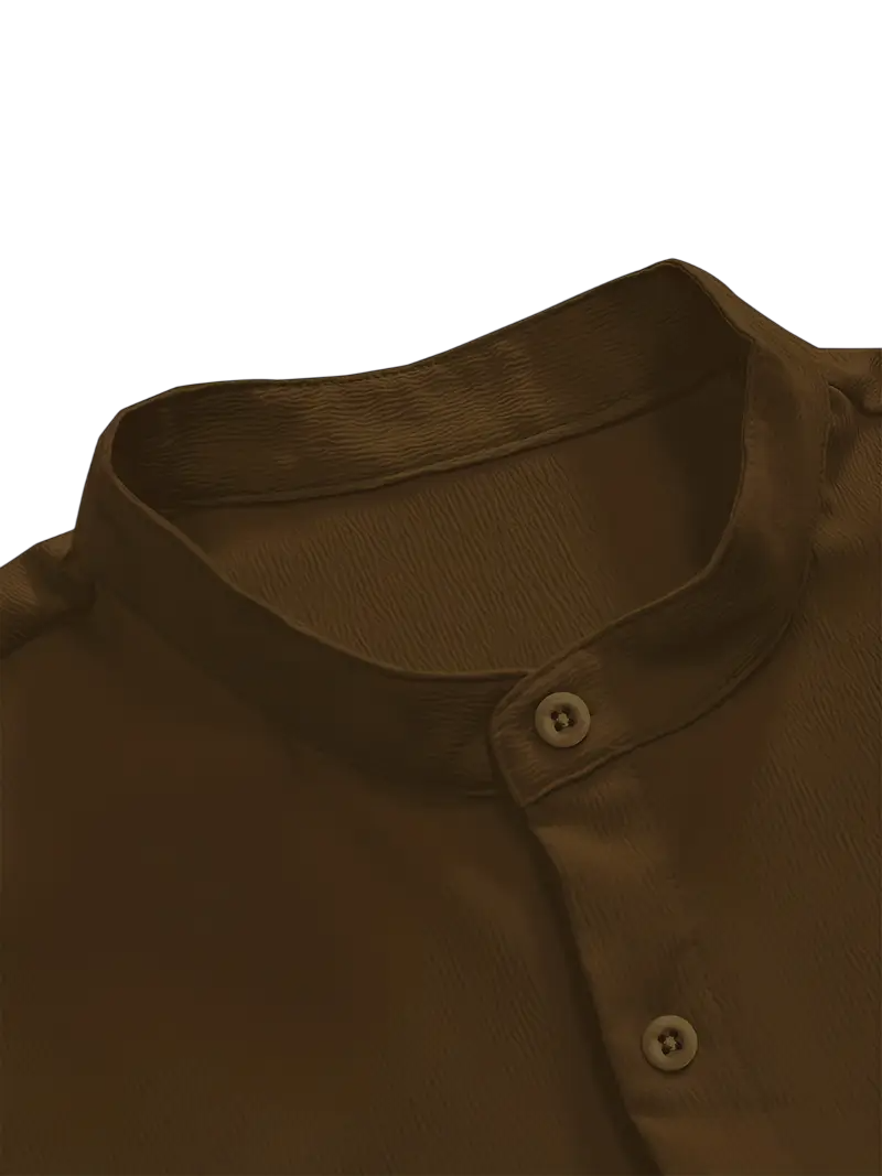 Camisa Crepé Marron