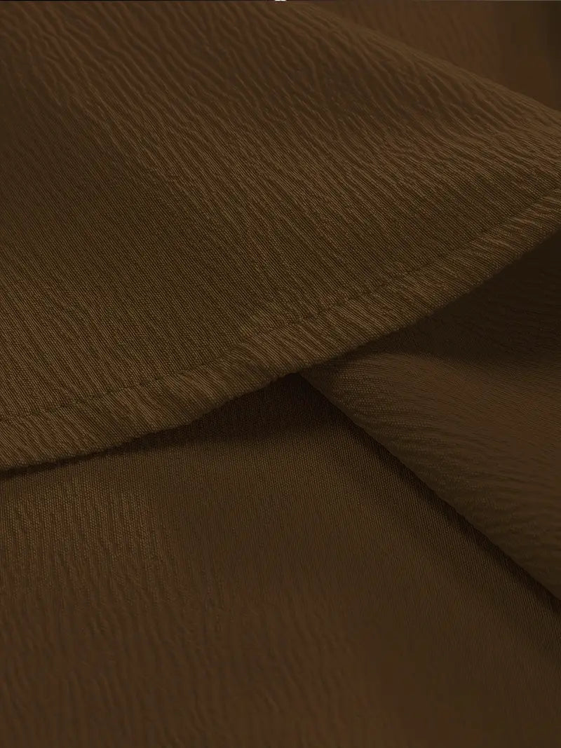 Camisa Crepé Marron