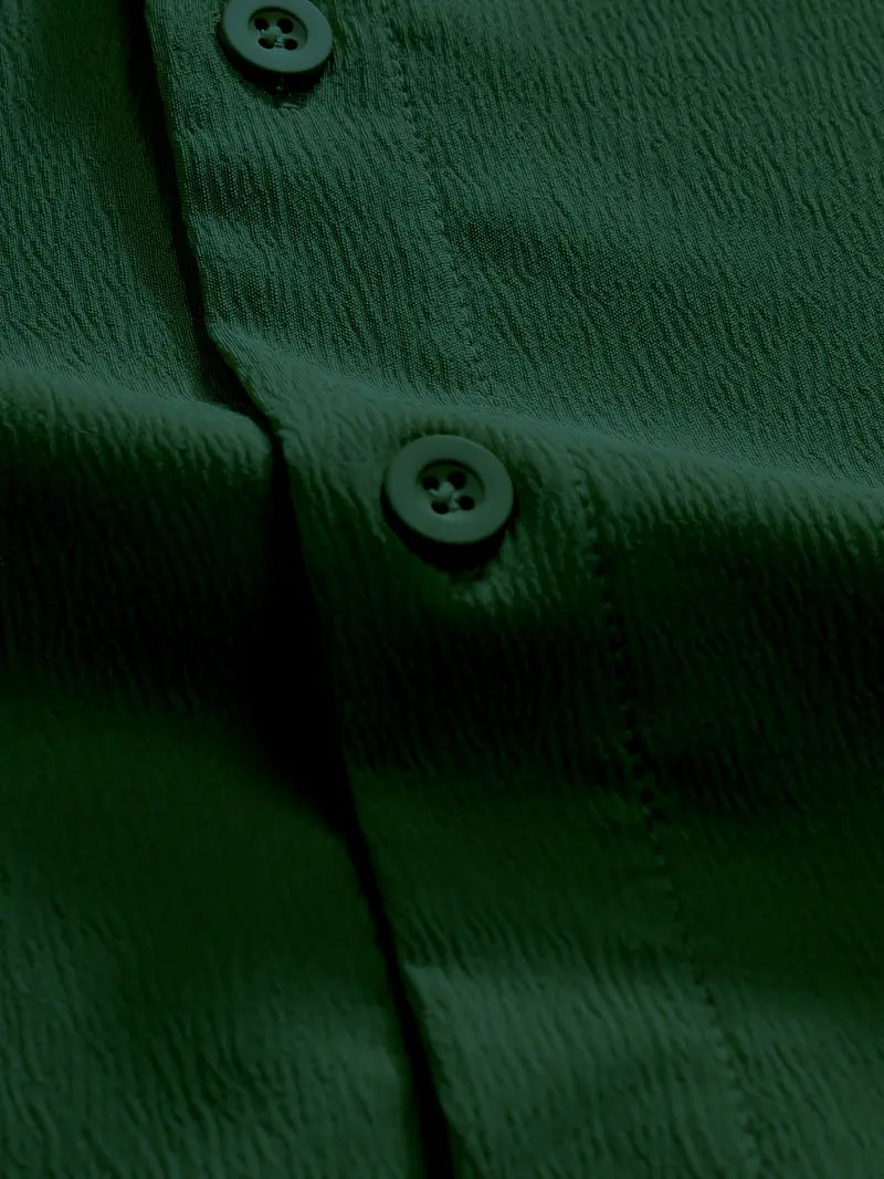 Camisa Crepé Verde